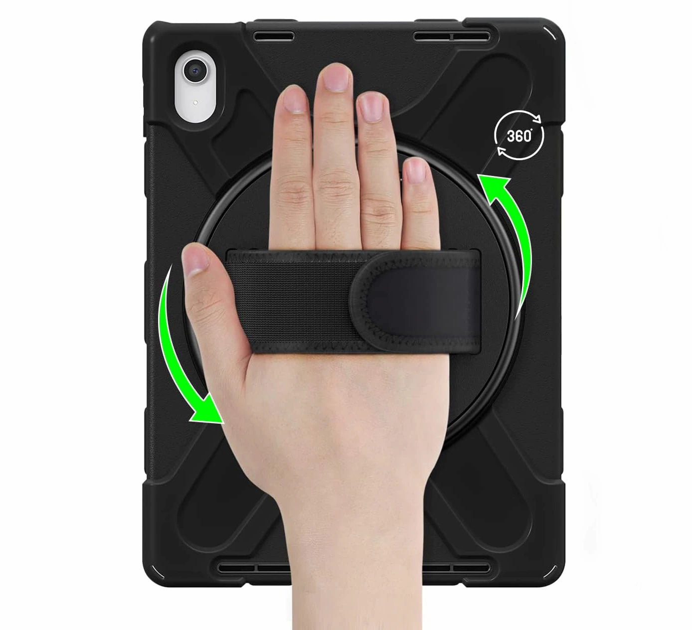 Operlo 360 — Rotating Hand-Strap iPad Case with Shoulder Strap