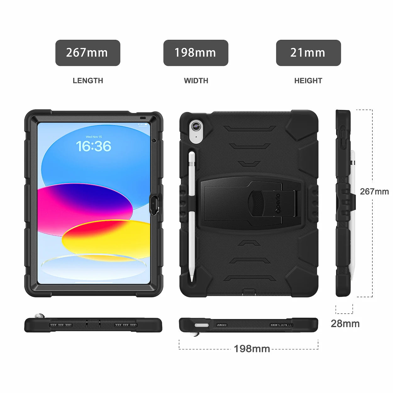Operlo Basilisk V2 — Rugged iPad Case with Built-In Screen Protector